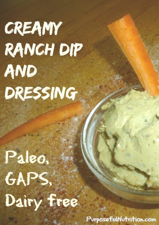 Ranch dip Purposeful Nutrition